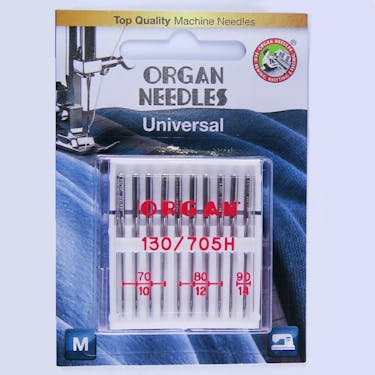 Organ Universal Needles Combo Sizes 70-90 10 PACK