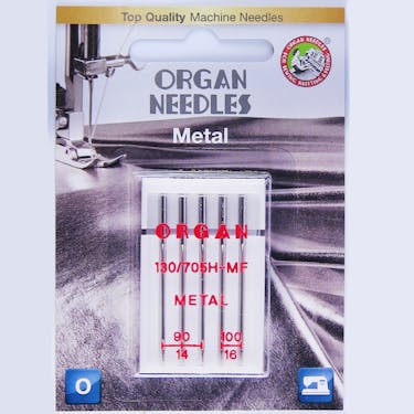 Organ Metal Metallic Needles Combo Sizes 90-100 5 PACK