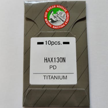 Organ Top Stitch Needles HAx130N PD Titanium <br> 10 Pack (Choose Size)