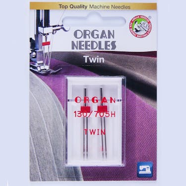 Organ Twin Needles - 2 Pack (Choose Size)