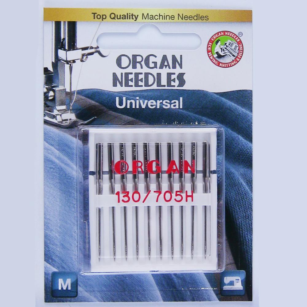 Organ Universal Needles - 10 Pack (Choose Size)