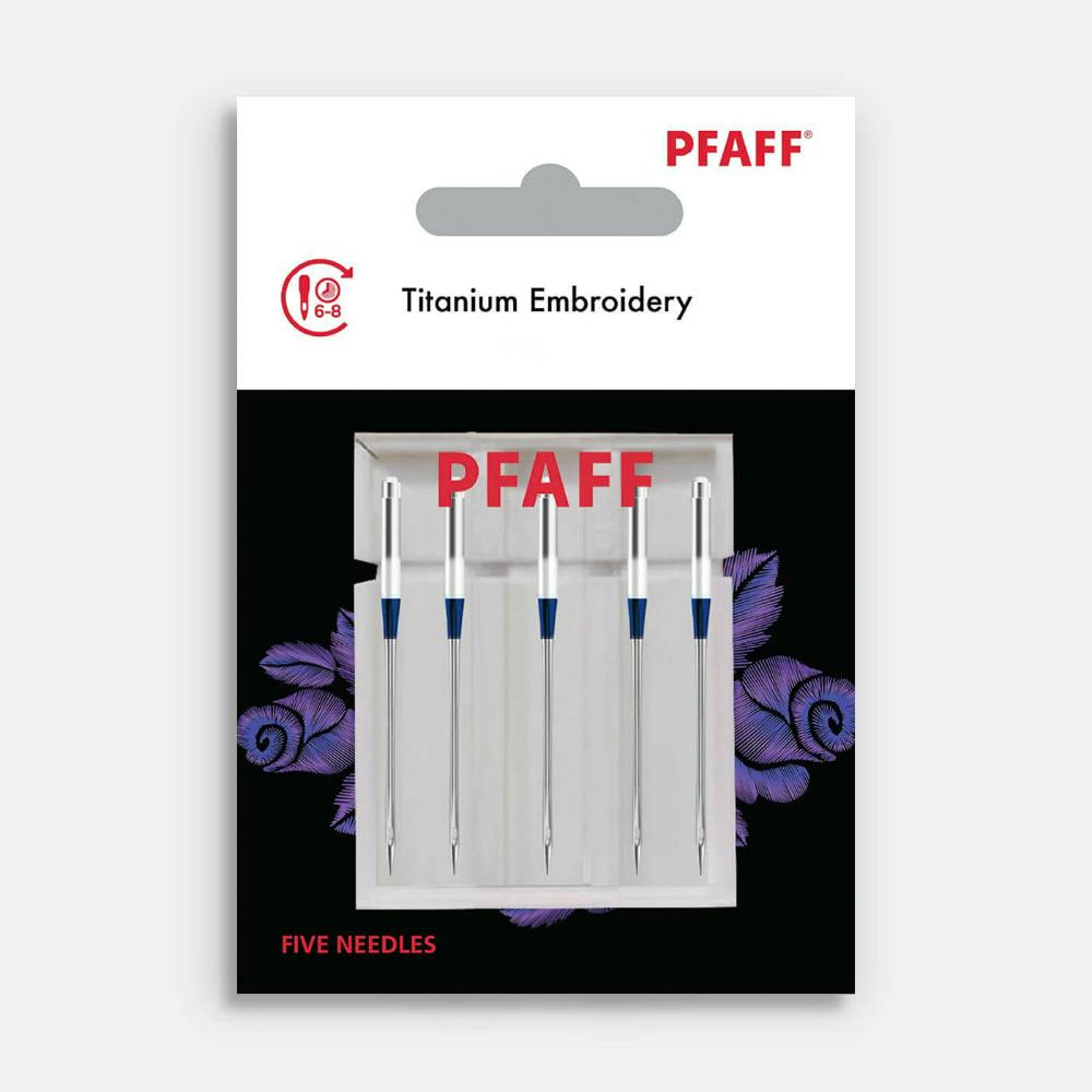 PFAFF Titanium Embroidery Needles - 5 Pack (Choose Size)