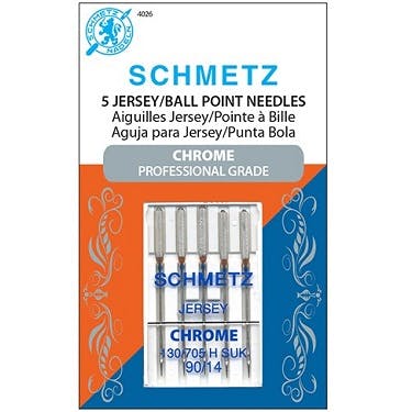Schmetz Chrome Jersey Ball Point (Choose Size)