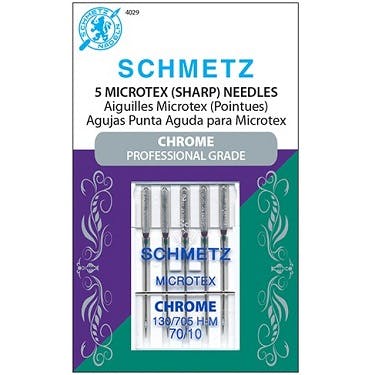 Schmetz Chrome Microtex Needles (Choose Size)
