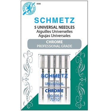 Schmetz Chrome Universal Needles (Size 80/12 and 90/14)