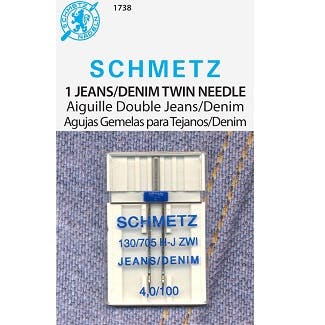 Schmetz Jeans Twin Needle Size: 4.0/100