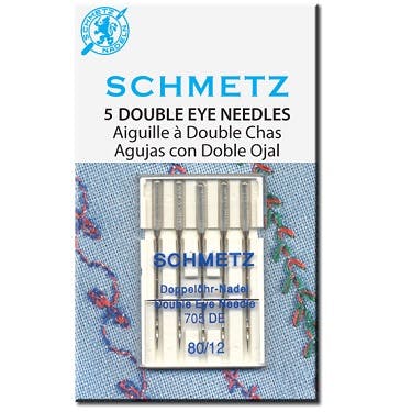 Schmetz Double Eye Needles size: 80/12