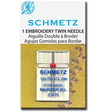 Schmetz Embroidery Twin Needles (Choose Size)