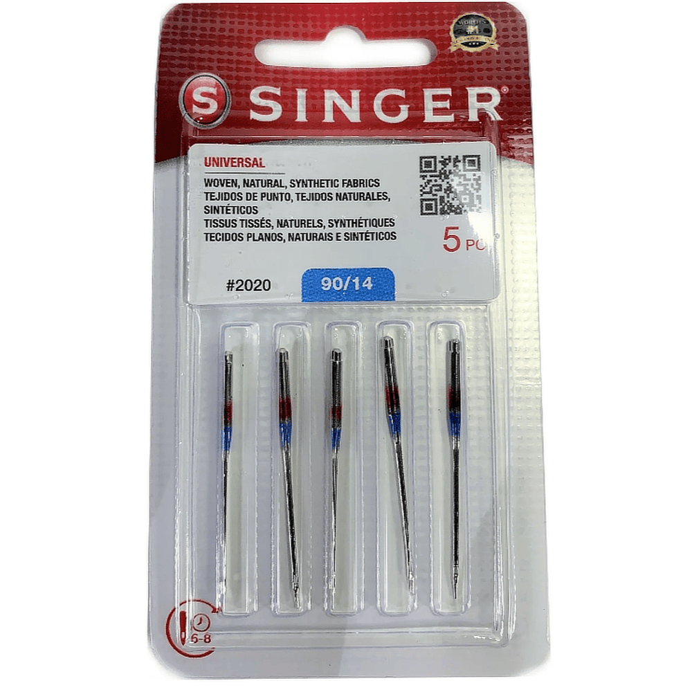 Singer Universal Needles 5-Pack (Choose Size)
