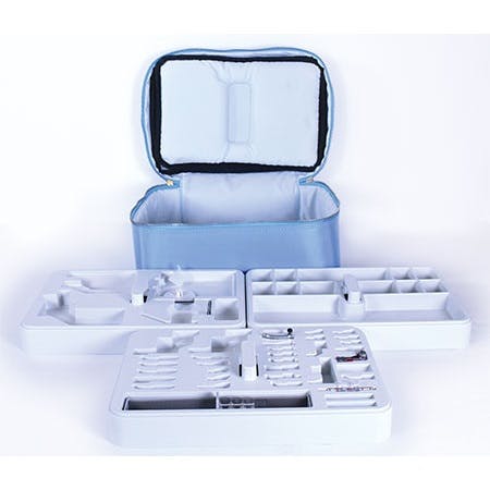 ☆三線本体、三線たて·チューナー·さんば·水牛ツメ☓2　おまけ…三線ケースセット Janome Blue 9mm Foot Accessory Case 863406009 - FREE Shipping over