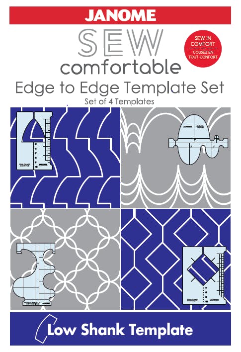 Janome Edge to Edge Template Set for Low Shank Machines