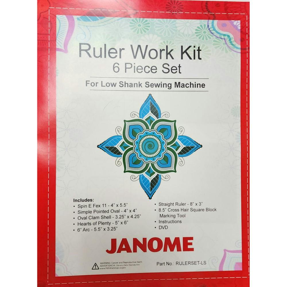 Janome Ruler Work Kit 6 Piece Set For Low Shank