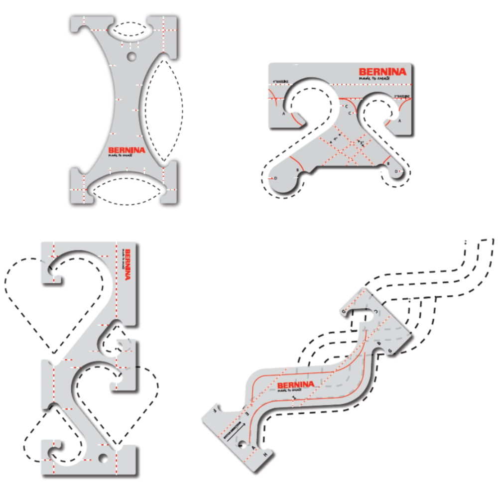 Bernina Border Ruler Set Kit