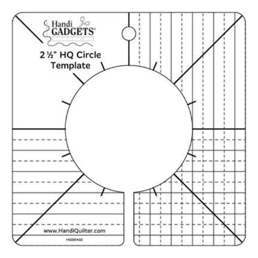 Handi Quilter 2 1/2 inch Circle Ruler
