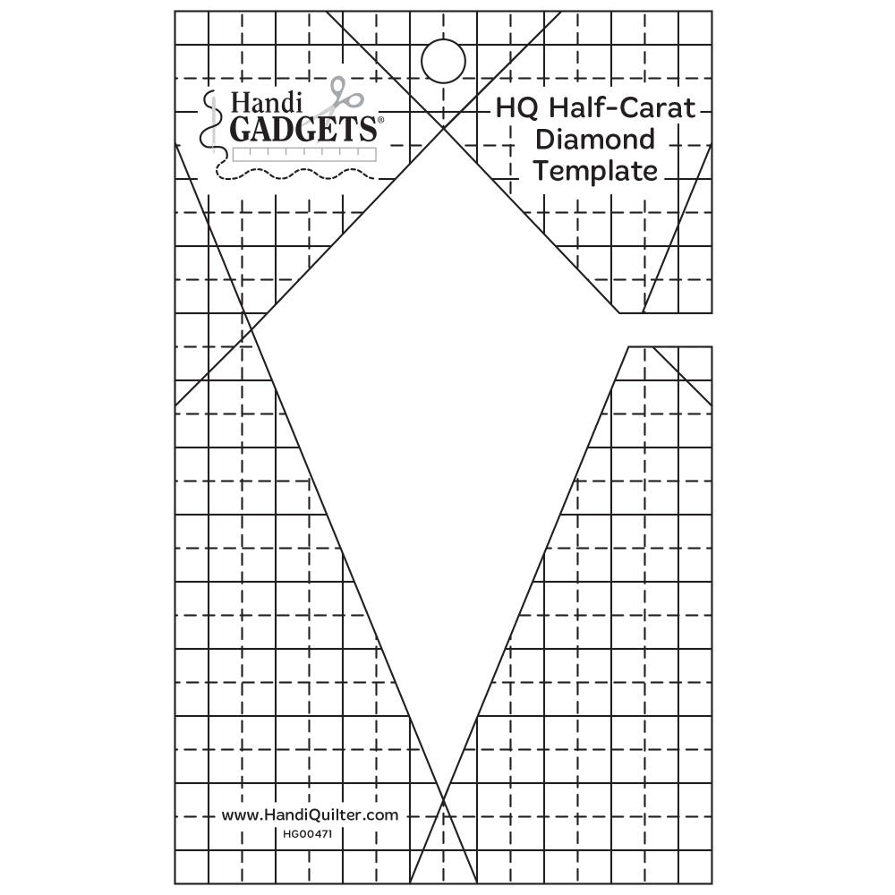 Handi Quilter Half Carat Diamond Ruler
