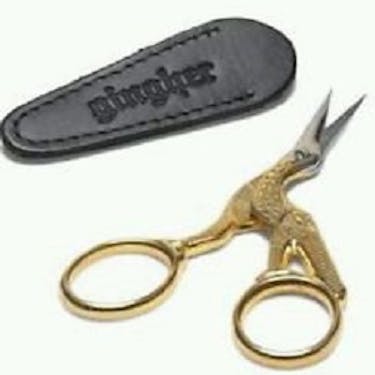 Gingher Stork 3.5 Scissors with Sheath