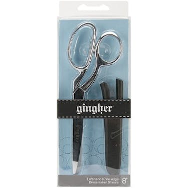 Gingher 8-inch Left-Handed Knife Edge Chrome Bent Scissors/Dressmaker's  Shears