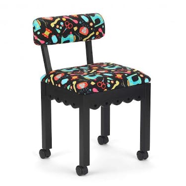 Arrow Black Sewing Notions Sewing Chair with Black Finish