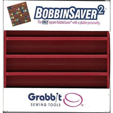 Blue Feather Square Bobbin Saver
