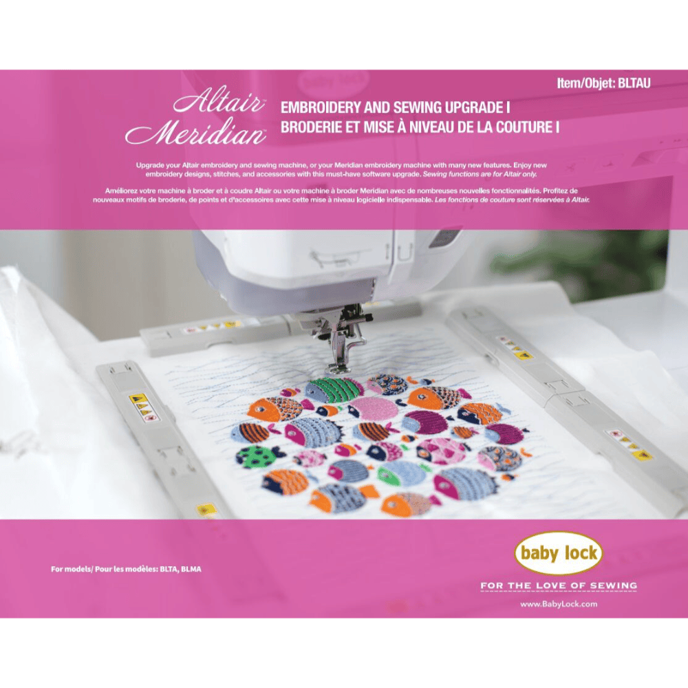 Baby Lock Altair2/Meridian2 Embroidery and Sewing Upgrade