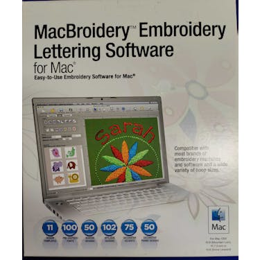 Pacesetter MacBroidery Embroidery Lettering Software