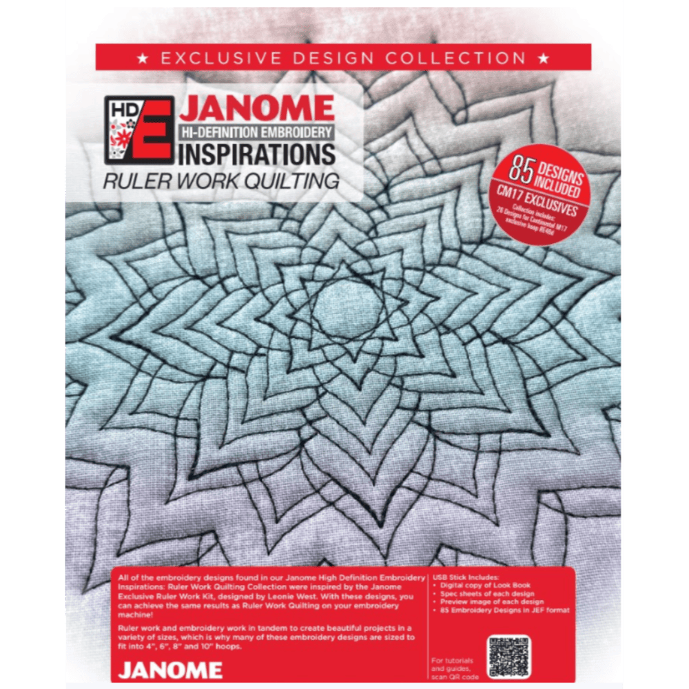 Janome HD Embroidery Inspirations Ruler Work Quilting