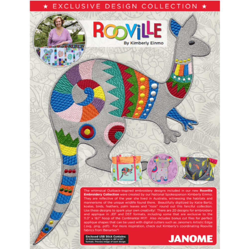 Janome Rooville HD Embroidery Collection