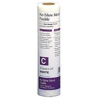 Baby Lock No-Show Mesh Fusible Stabilizer 10yd x 12