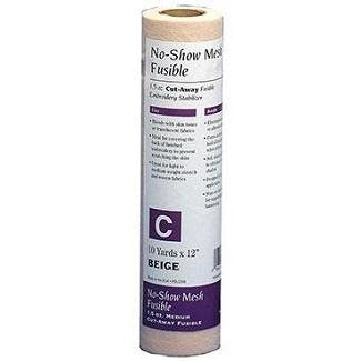 Baby Lock No-Show Mesh Fusible Stabilizer 10yd x 12