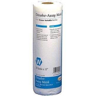 Baby Lock Dissolve-Away Mesh Backing 25yd x 12