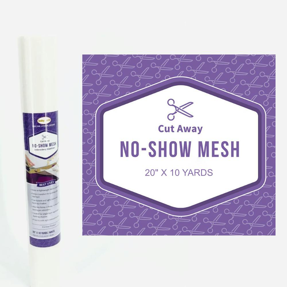 Baby Lock No-Show Mesh Stabilizer 10yd x 20