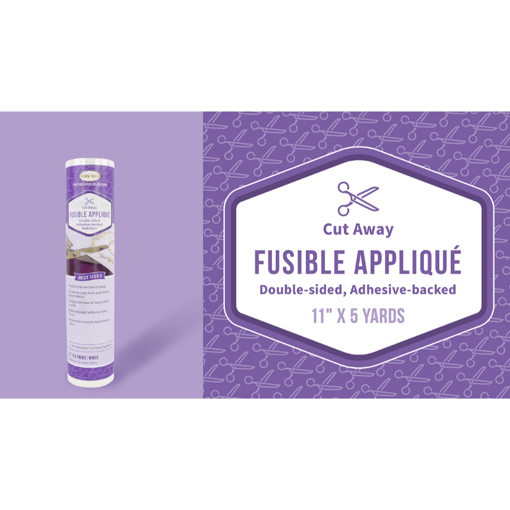 Baby Lock Fusible Applique Stabilizer White 5yd x 11