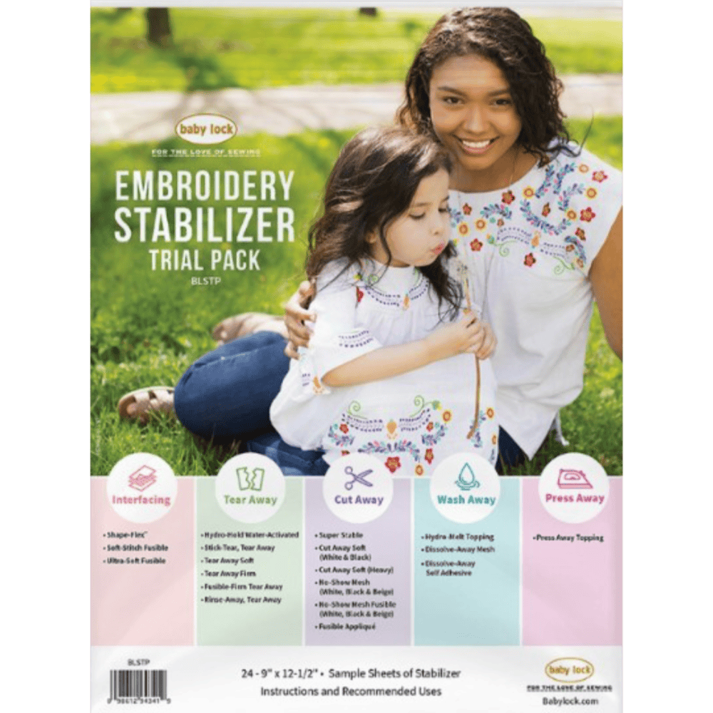 Baby Lock Embroidery Stabilizer Trial Pack