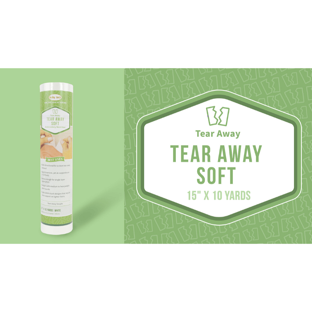 Baby Lock Tear-Away Soft Stabilizer 10yd x 15