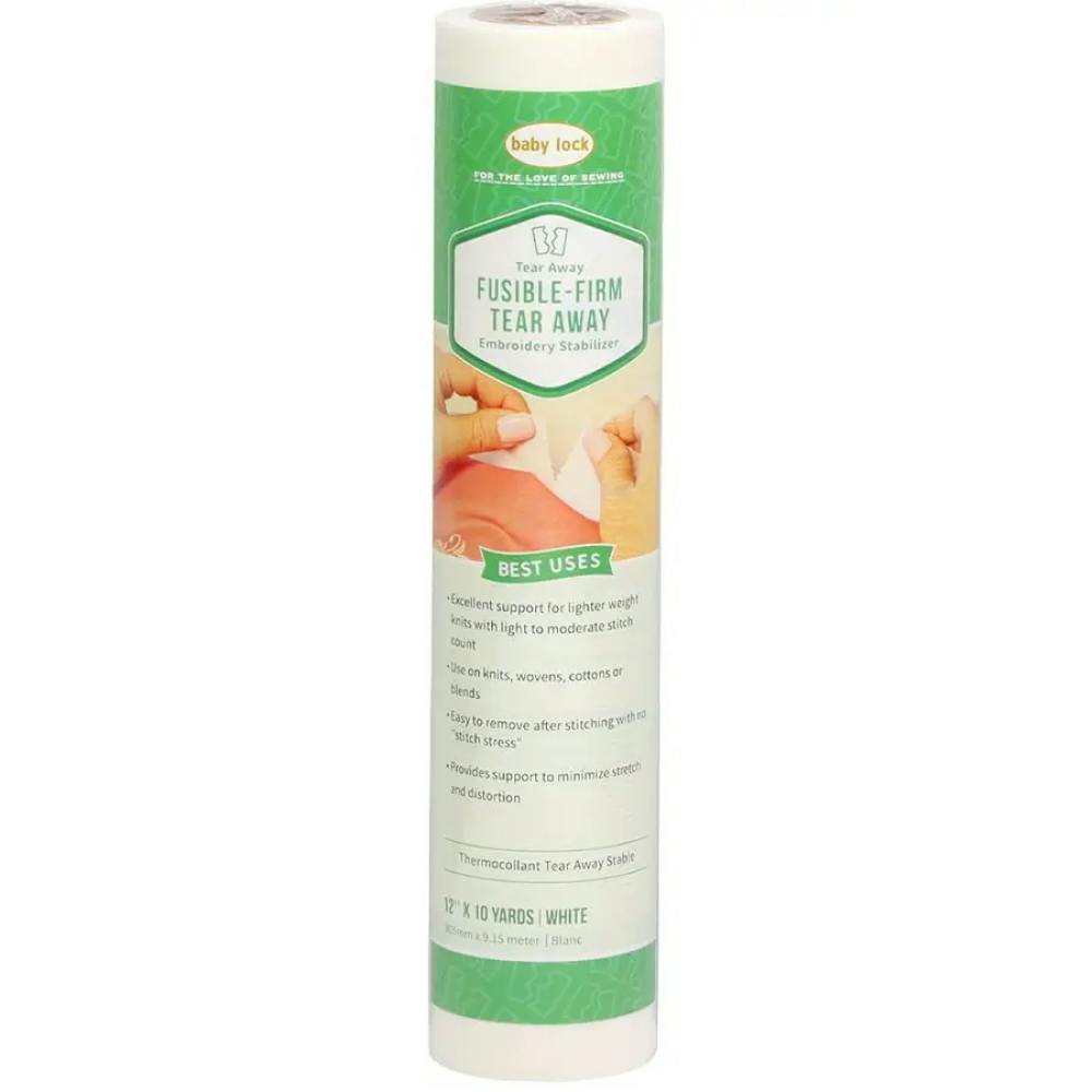Baby Lock Fusible Tear-Away Firm Stabilizer 10yd x 12