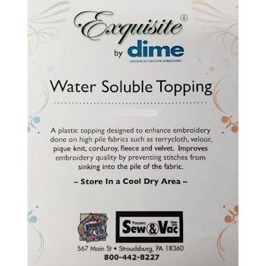 Exquisite Water Soluble Topping 12