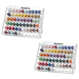 Brother 110 Spool Embroidery Thread Set with 2 Storage Racks