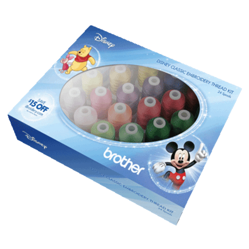 Brother Disney Classic Embroidery Thread Kit ETPDISCL24 FREE Shipping