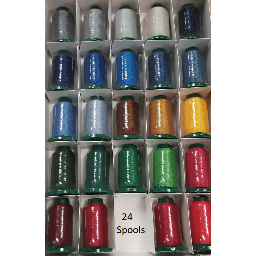 40 Color Premium Polyester Embroidery Thread Set Spools for Machines Brother Babylock Janome