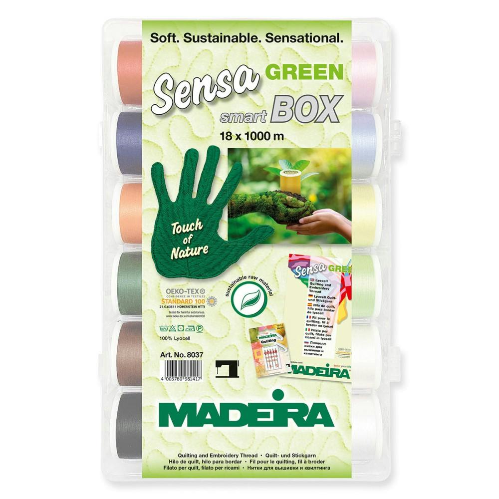 Madeira 18 Spool Thread Kit Sensa Green Smart Box 8037 - FREE