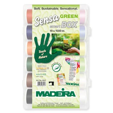 Madeira 18 Spool Thread Kit Sensa Green Smart Box