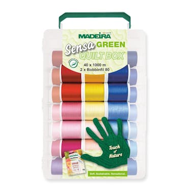 Madeira 40 Spool Thread Kit Sensa Green Quilt Box